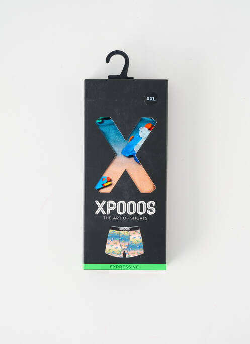 Boxer orange XPOOOS pour homme
