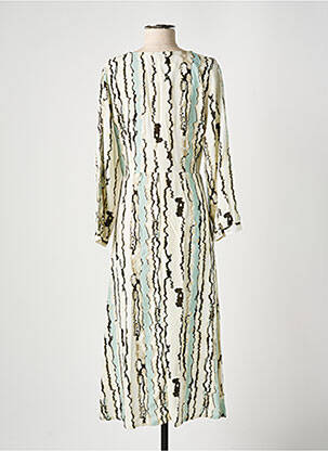 Robe longue manches longues manches longues beige STORIATIPIC femme
