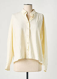 Chemisier tissage crêpe manches longues beige REIKO femme