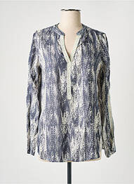 Blouse légère et transparente manches longues gris STORIATIPIC femme