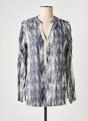 Blouse légère et transparente manches longues gris STORIATIPIC femme