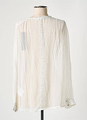 Blouse légère et transparente manches longues blanc REPLAY femme
