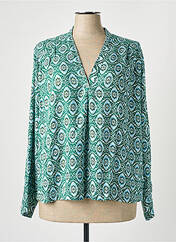 Blouse vert STORIATIPIC pour femme seconde vue