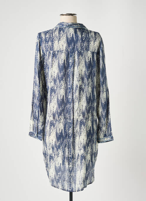 Tunique manches longues bleu STORIATIPIC pour femme