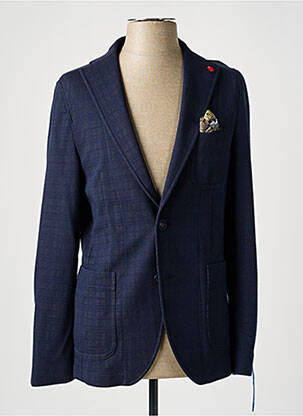 Blazer coupe cintrée bleu MANUEL RITZ homme