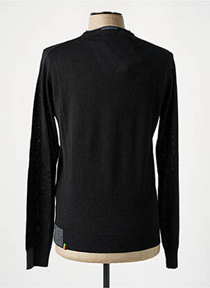 Pull col v manches longues noir MANUEL RITZ homme