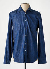 Chemise manches longues bleu MANUEL RITZ pour homme seconde vue