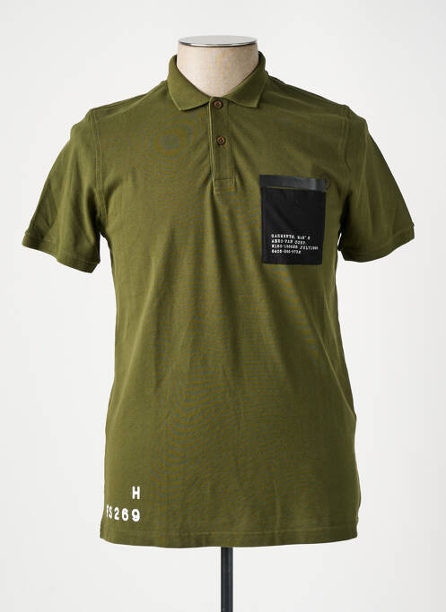 Polo stretch manches courtes vert MANUEL RITZ homme