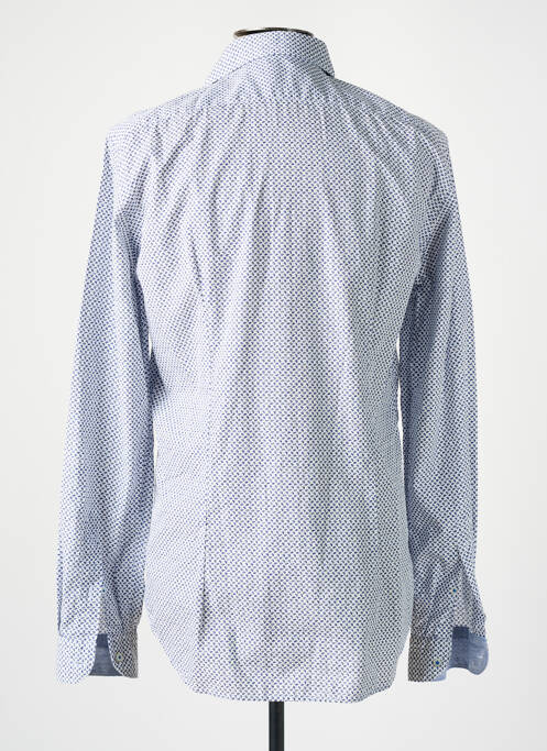 Chemise manches longues bleu MANUEL RITZ pour homme