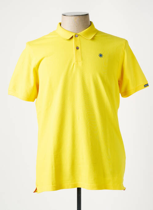 Polo jaune MANUEL RITZ pour homme