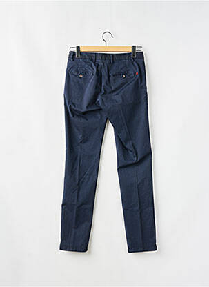 Pantalon chino stretch taille normale bleu MANUEL RITZ homme