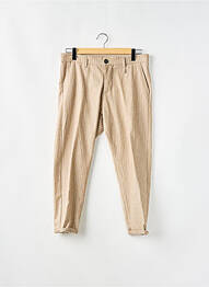 Pantalon chino tissage chiné taille normale beige IMPERIAL homme