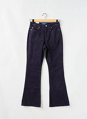 Pantalon flare stretch taille haute bleu SCOTCH & SODA femme