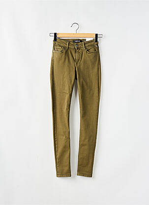 Pantalon slim stretch taille normale vert REPLAY femme
