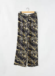 Pantalon flare taille élastique taille haute noir STORIATIPIC femme
