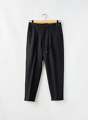 Pantalon droit stretch taille haute noir IMPERIAL femme