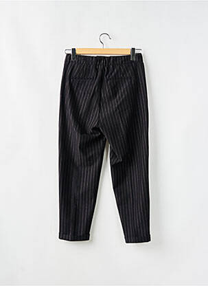 Pantalon droit stretch taille haute noir IMPERIAL femme