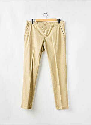Pantalon chino stretch taille normale beige MANUEL RITZ homme