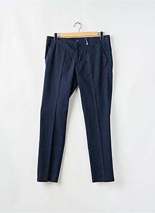 Pantalon chino stretch taille normale bleu MANUEL RITZ homme
