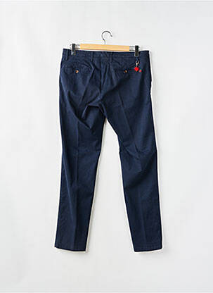 Pantalon chino stretch taille normale bleu MANUEL RITZ homme