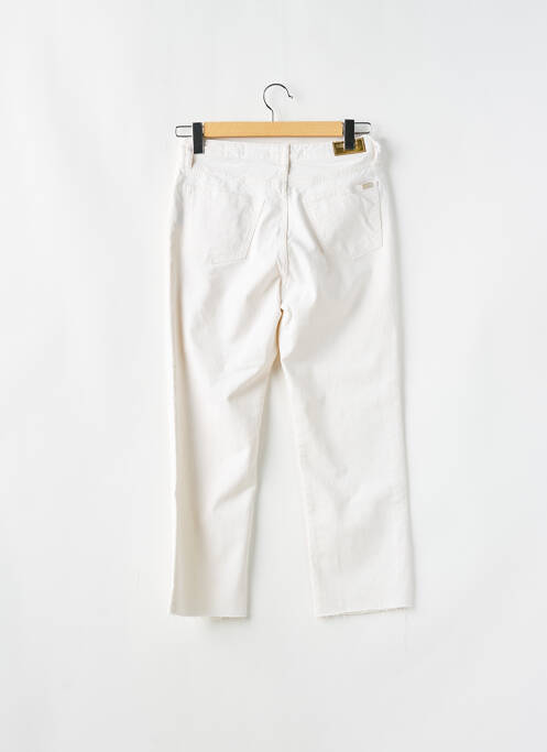 Jeans coupe droite taille haute taille haute blanc REIKO femme
