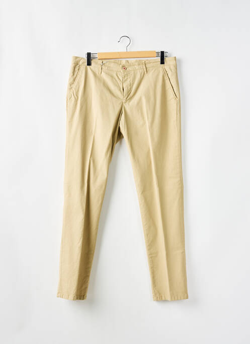 Pantalon chino stretch taille normale beige MANUEL RITZ homme