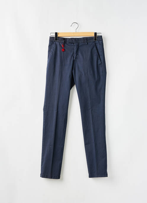 Pantalon chino bleu MANUEL RITZ pour homme