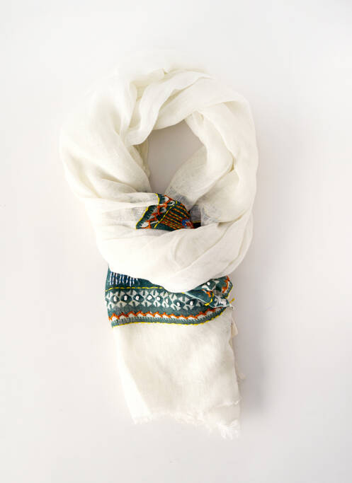 Foulard beige STORIATIPIC pour femme