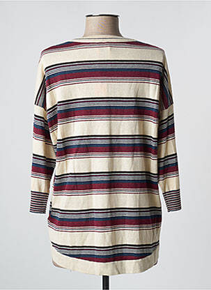 Pull tissage chiné manches 3/4 beige WHITE STUFF femme