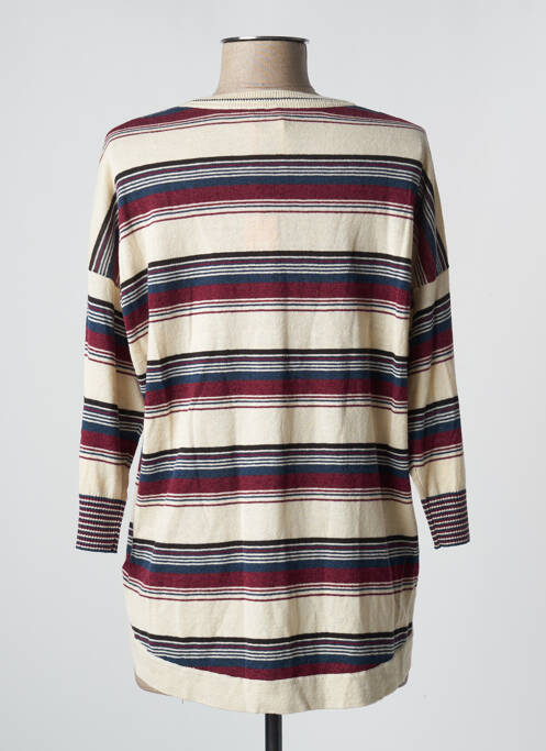 Pull tissage chiné manches 3/4 beige WHITE STUFF femme