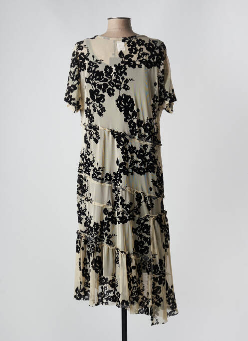 Robe mi-longue beige ALEMBIKA pour femme