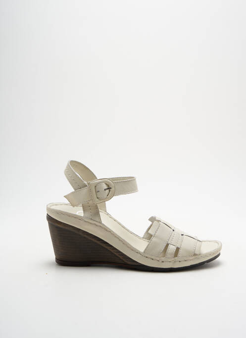 Sandales/Nu pieds beige KARSTON pour femme