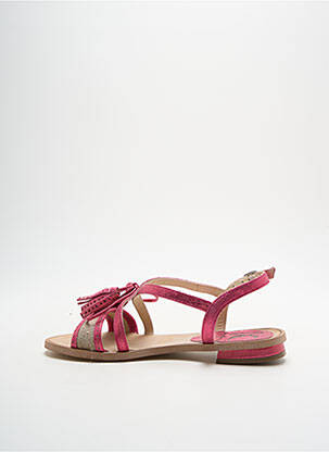 Sandales/nu pieds chiquet talon plat jusqu'à 3cm rose KARSTON femme