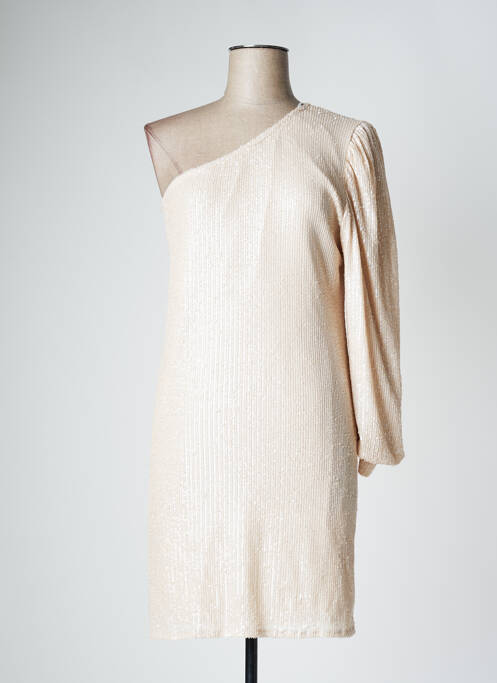 Robe mi-longue beige LES ACOLYTES pour femme