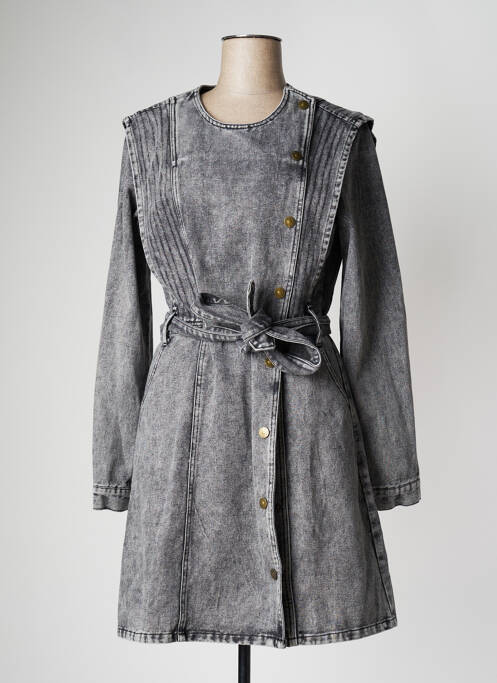 Robe mi-longue gris CIMINY pour femme