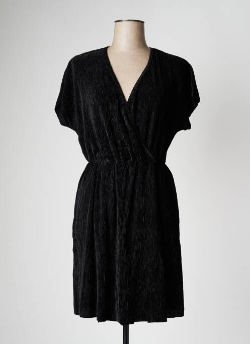 Robe mi-longue noir DAPHNEA pour femme