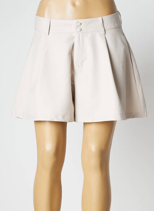 Short beige ELENZA BY L&L pour femme