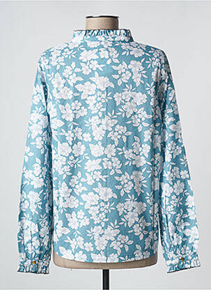 Chemisier imprimé fleurs manches longues bleu PETITE LUCETTE femme