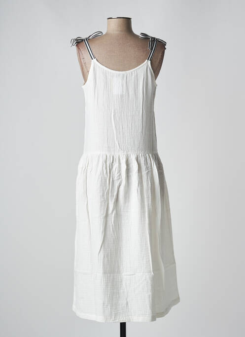 Robe mi-longue blanc PETITE LUCETTE pour femme