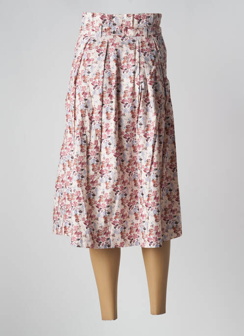 Jupe mi-longue rose PETITE LUCETTE pour femme