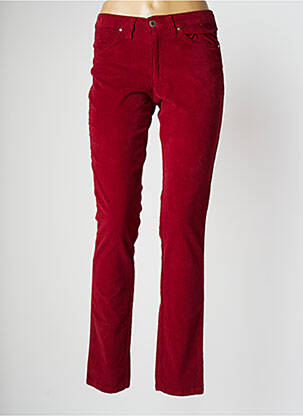 Pantalon slim stretch taille normale rouge WALTRON femme