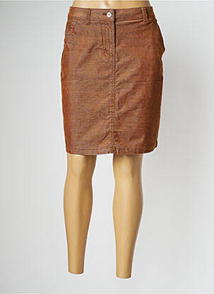 Jupe courte poches marron CECIL femme