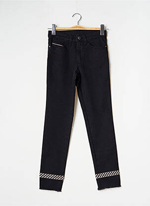 Jeans coupe slim stretch taille haute noir WALTRON femme