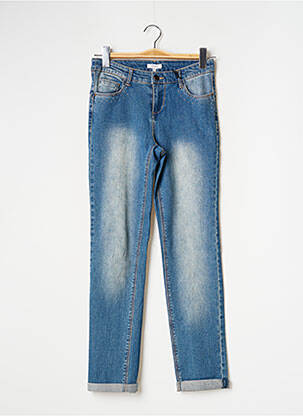 Jeans coupe slim taille basse taille basse bleu PHILDAR femme