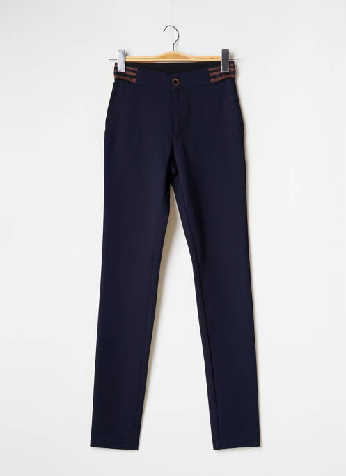 Pantalon slim taille élastique taille normale bleu WALTRON femme