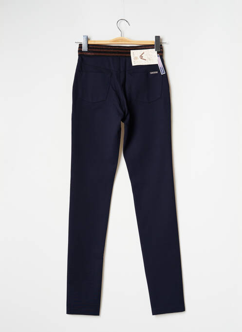 Pantalon slim taille élastique taille normale bleu WALTRON femme