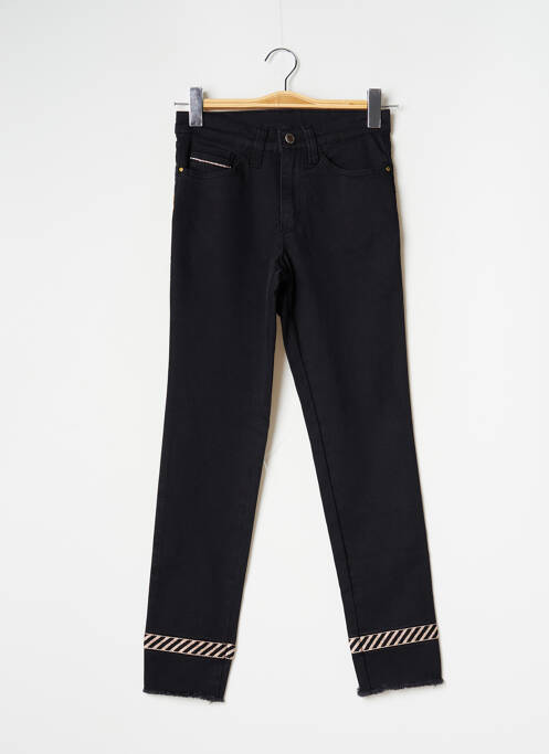 Jeans coupe slim stretch taille haute noir WALTRON femme