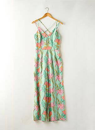 Combi-pantalon coupe fluide sans manche vert MOLLY BRACKEN femme