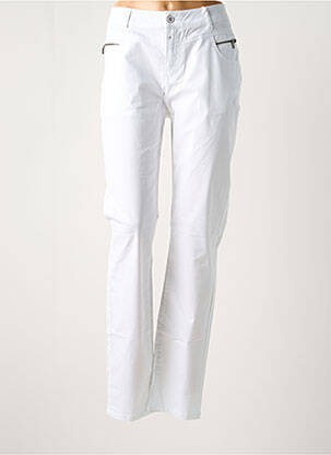 Jeans coupe slim taille normale taille normale blanc TIMEZONE femme
