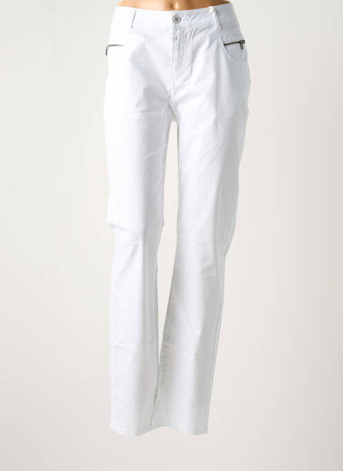 Jeans coupe slim blanc TIMEZONE pour femme